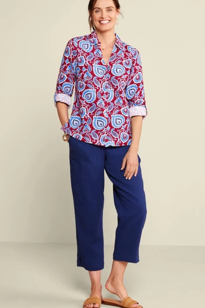 Soft Surroundings Tops|Addison Gauze Big Shirt