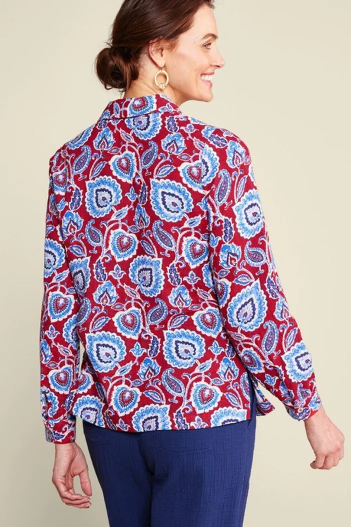 Soft Surroundings Tops|Addison Gauze Big Shirt