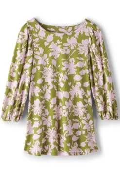 Soft Surroundings Tops|Tunics & Leggings|Ainsley Linen Blend Tunic InkBloomsGreen