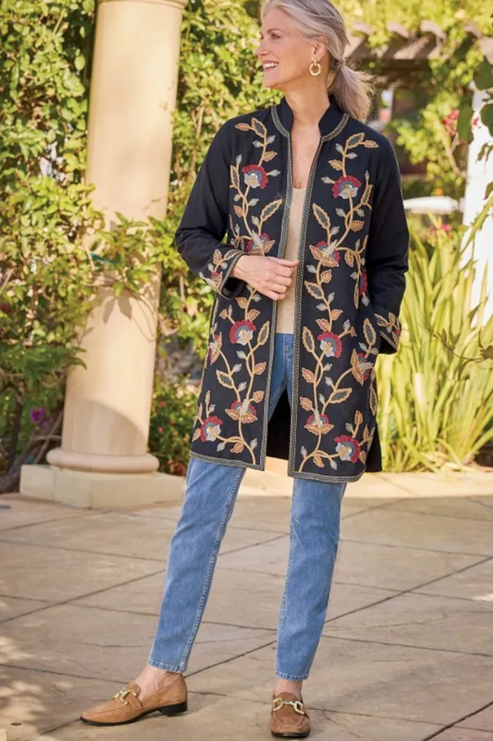 Soft Surroundings Toppers|Jackets & Coats|Alamosa Jacket Black