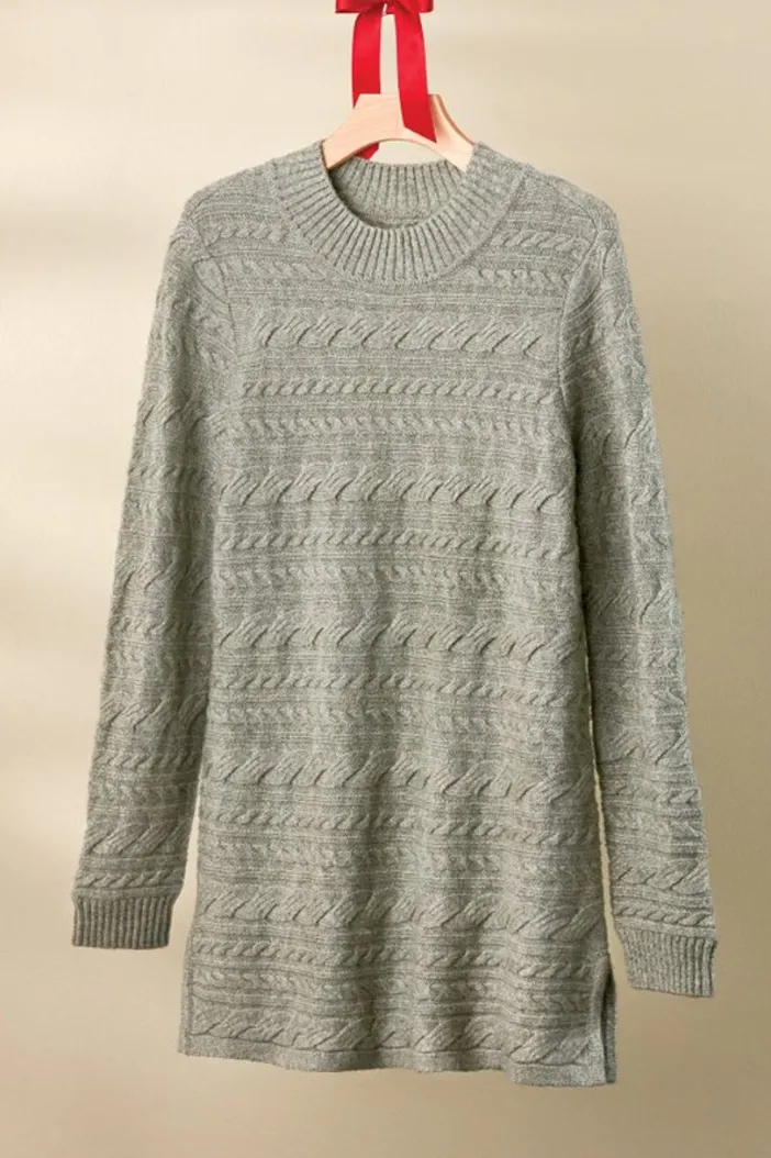 Soft Surroundings Tops|Sweaters & Cardigans|Alena Cable Sweater Tunic