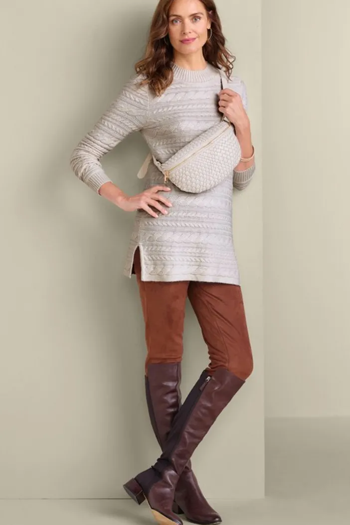 Soft Surroundings Tops|Sweaters & Cardigans|Alena Cable Sweater Tunic