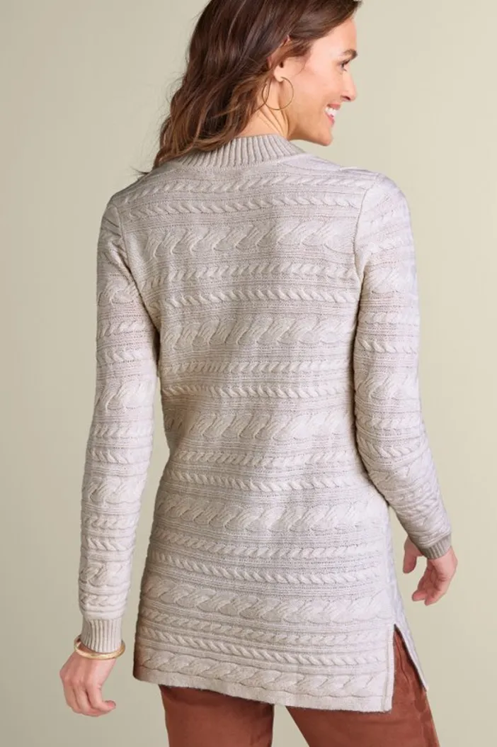Soft Surroundings Tops|Sweaters & Cardigans|Alena Cable Sweater Tunic