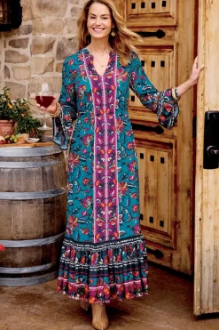 Soft Surroundings Dresses|Allene Maxi Dress SophiaFloral&Border
