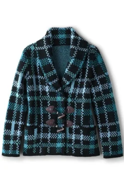 Soft Surroundings Tops|Sweaters & Cardigans|Alpine Plaid Sweater Coat NaturallyFallPlaid