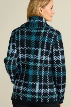 Soft Surroundings Tops|Sweaters & Cardigans|Alpine Plaid Sweater Coat NaturallyFallPlaid