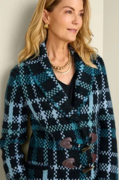 Soft Surroundings Tops|Sweaters & Cardigans|Alpine Plaid Sweater Coat NaturallyFallPlaid