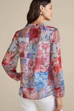 Soft Surroundings Tops|Anastasia Shirt ChrysanthemumFloral
