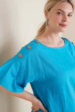 Soft Surroundings Tops|Andrea Linen Blend Pullover
