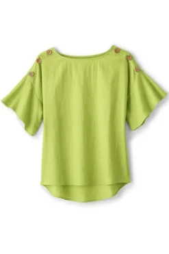 Soft Surroundings Tops|Andrea Linen Blend Pullover