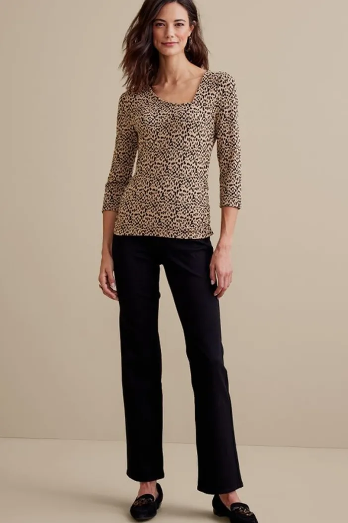 Soft Surroundings Tops|Anesha Top Leopard