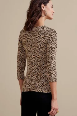 Soft Surroundings Tops|Anesha Top Leopard