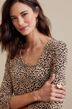 Soft Surroundings Tops|Anesha Top Leopard