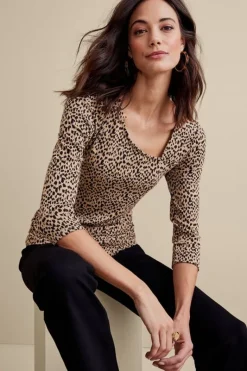 Soft Surroundings Tops|Anesha Top Leopard