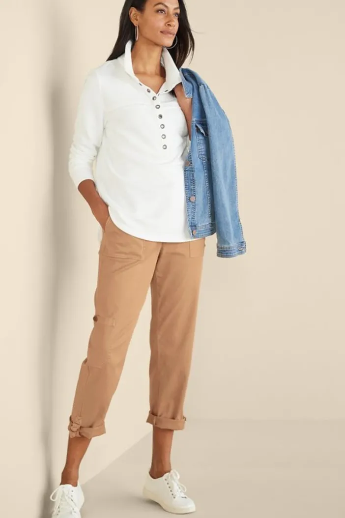 Soft Surroundings Pants|Antigua Convertible Crop Pants