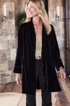 Soft Surroundings Jackets & Coats|Aria Velvet Jacket