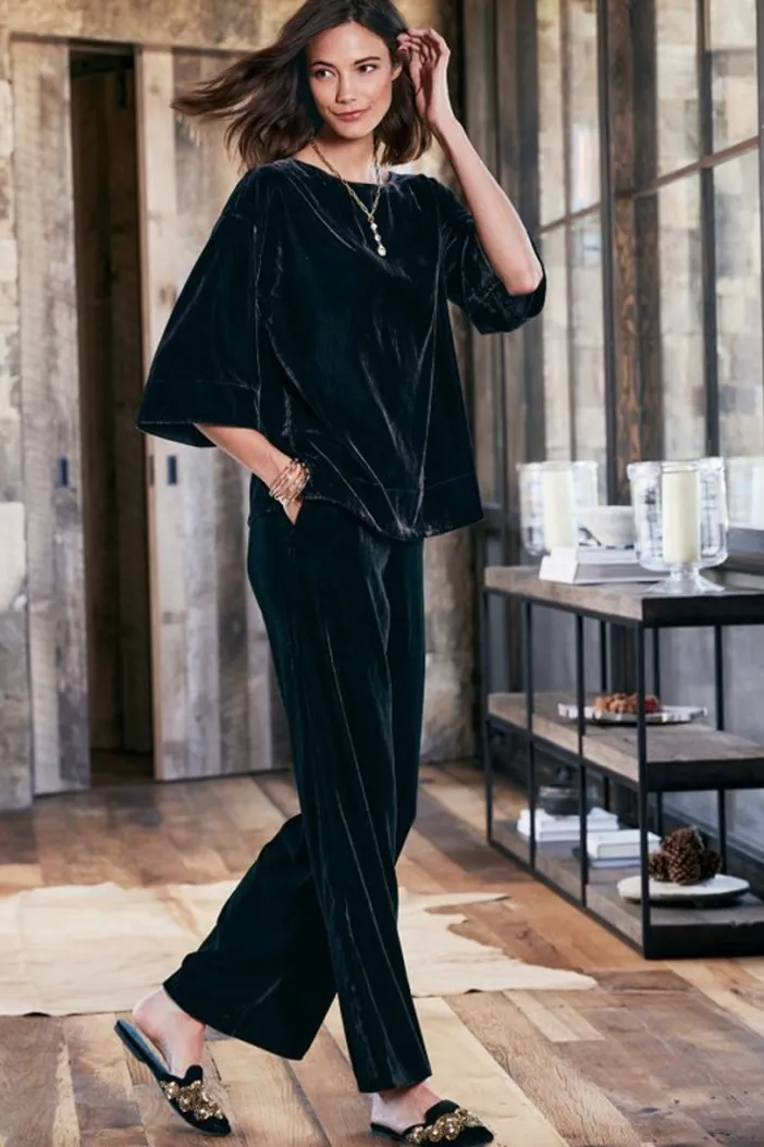 Soft Surroundings Tops|Aria Velvet Top