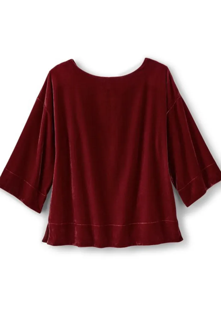 Soft Surroundings Tops|Aria Velvet Top