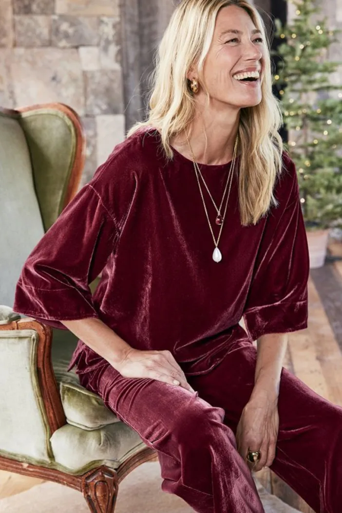 Soft Surroundings Tops|Aria Velvet Top
