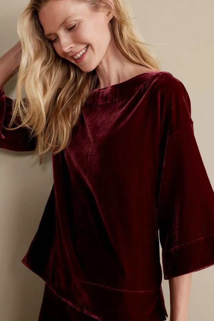 Soft Surroundings Tops|Aria Velvet Top