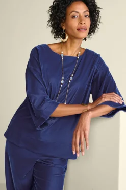 Soft Surroundings Tops|Aria Velvet Top