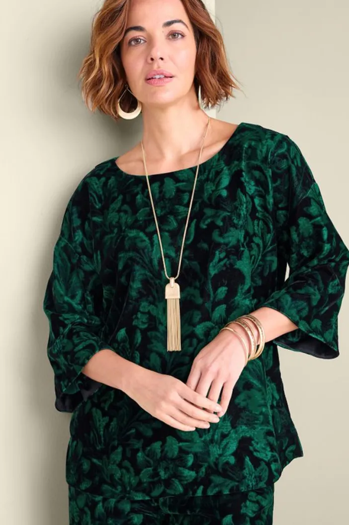 Soft Surroundings Tops|Aria Velvet Top