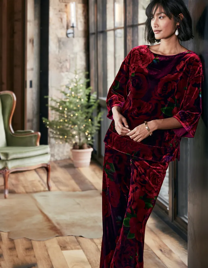 Soft Surroundings Tops|Aria Velvet Top