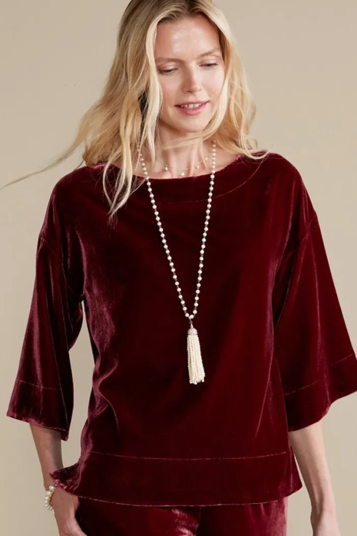 Soft Surroundings Tops|Aria Velvet Top