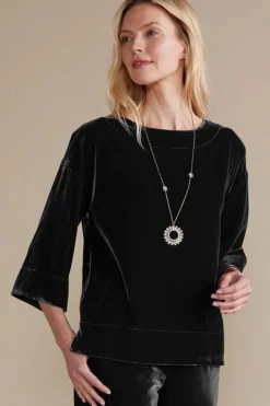 Soft Surroundings Tops|Aria Velvet Top