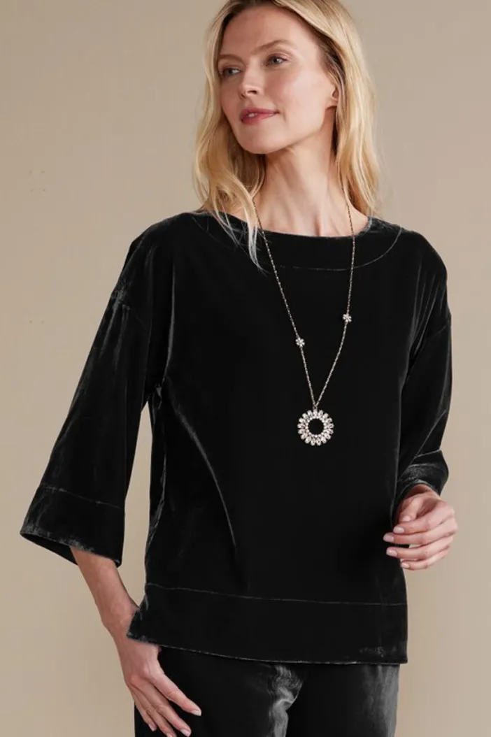 Soft Surroundings Tops|Aria Velvet Top