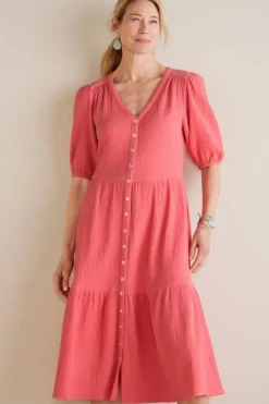 Soft Surroundings Dresses|Arielle Gauze Midi Dress