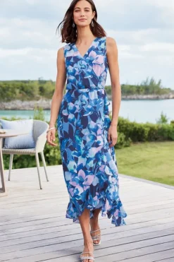 Soft Surroundings Dresses|Ashlyn Maxi Dress PurpleFloral