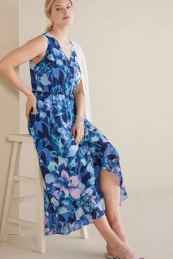 Soft Surroundings Dresses|Ashlyn Maxi Dress PurpleFloral
