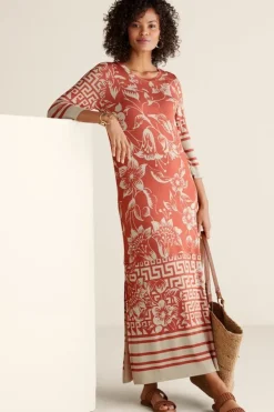 Soft Surroundings Dresses|Asteria Dress CoralFloral