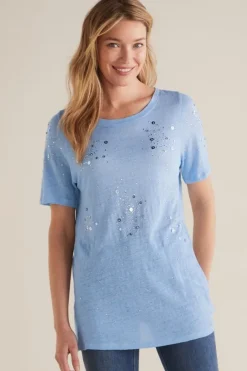 Soft Surroundings Tops|Astra Linen Tee