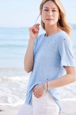 Soft Surroundings Tops|Astra Linen Tee