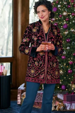 Soft Surroundings Jackets & Coats|Astrid Velvet Jacket Black
