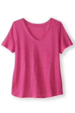 Soft Surroundings Tops|Aubrey Linen Slub Tee