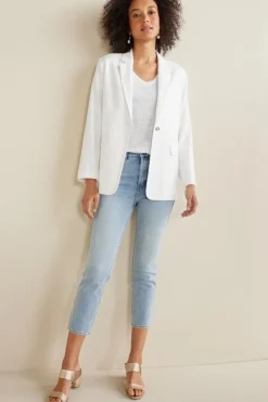 Soft Surroundings Tops|Aubrey Linen Slub Tee