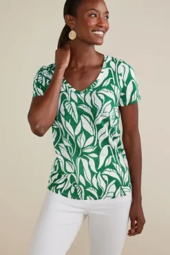 Soft Surroundings Tops|Aubrey Linen Slub Tee