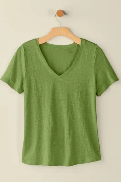 Soft Surroundings Tops|Aubrey Linen Slub Tee