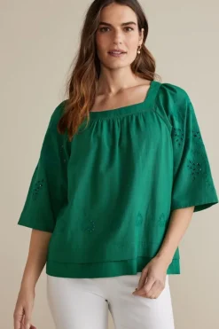 Soft Surroundings Tops|Avery Top VerdantGreen