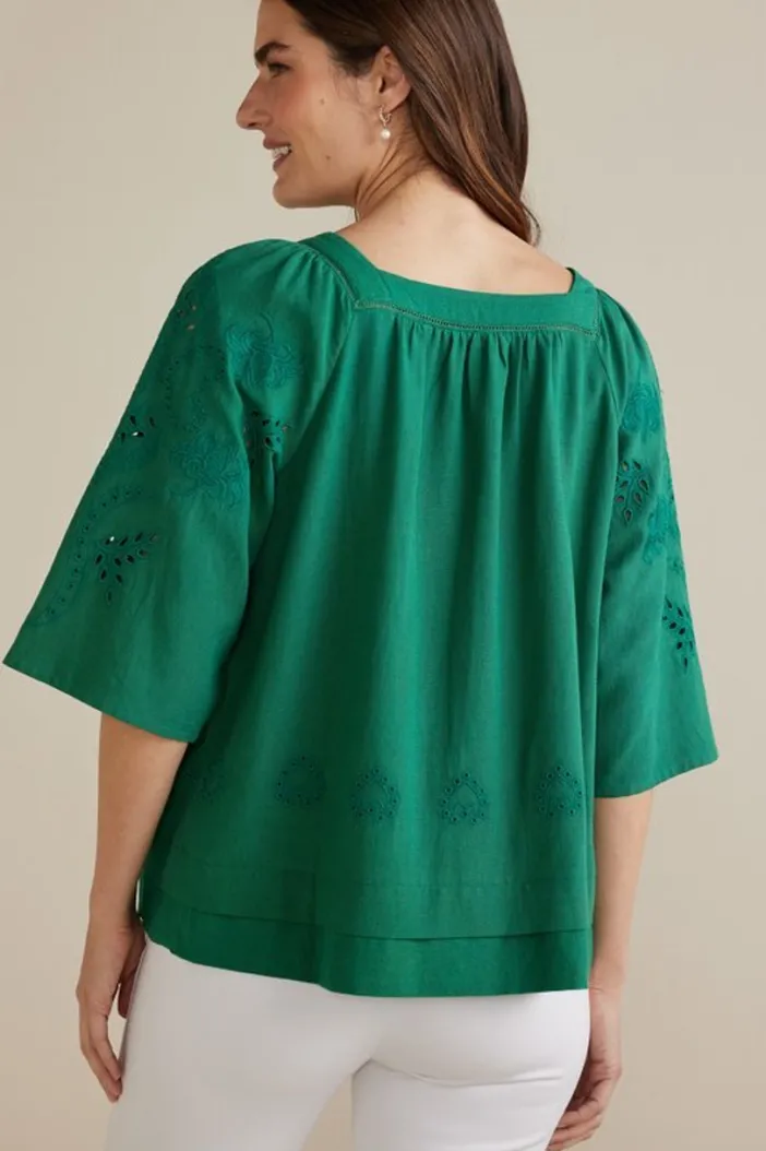 Soft Surroundings Tops|Avery Top VerdantGreen