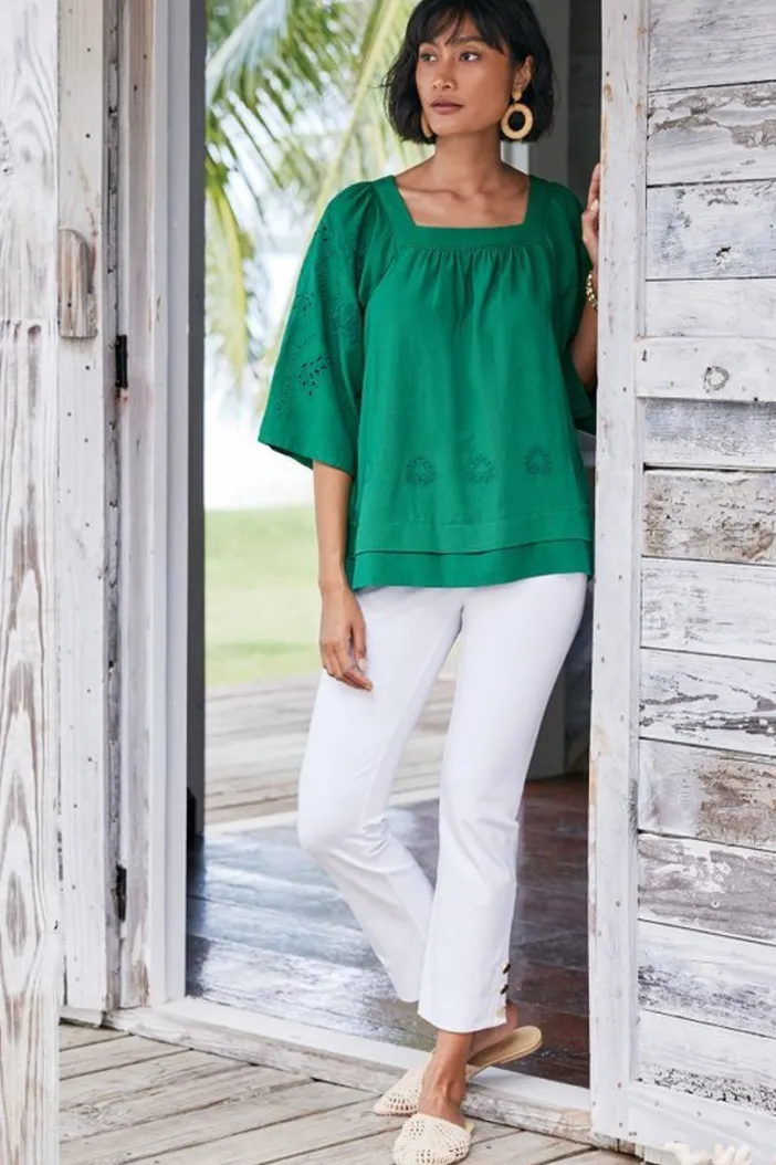 Soft Surroundings Tops|Avery Top VerdantGreen