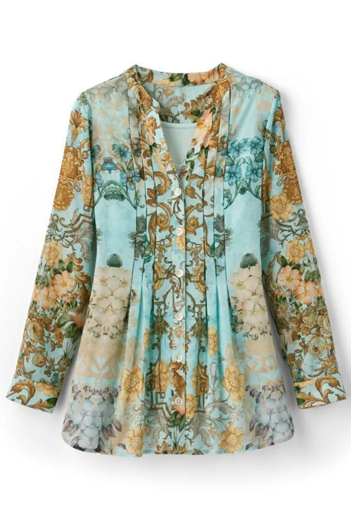 Soft Surroundings Tops|Baroque Top & Cami