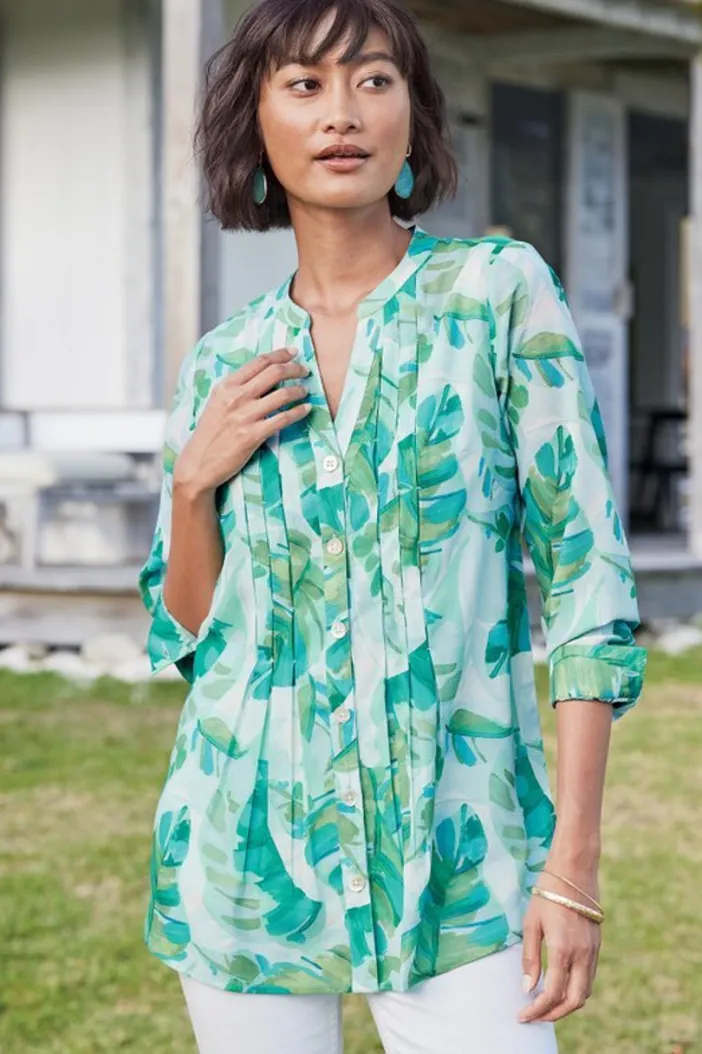 Soft Surroundings Tops|Baroque Top & Cami