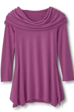 Soft Surroundings Tops|B'call Knit Tunic Damson