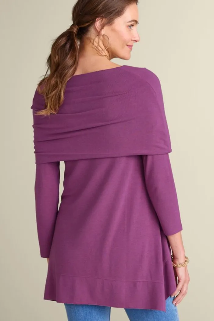 Soft Surroundings Tops|B'call Knit Tunic Damson