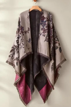 Soft Surroundings Toppers|Jackets & Coats|Beatrix Floral Wrap MidnightMulti