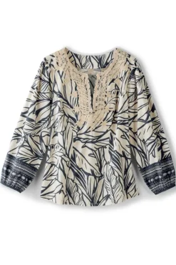 Soft Surroundings Tops|Bellamy Top PaoloPalm/OsascoBorder